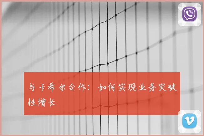 与卡希尔合作:如何实现业务突破性增长